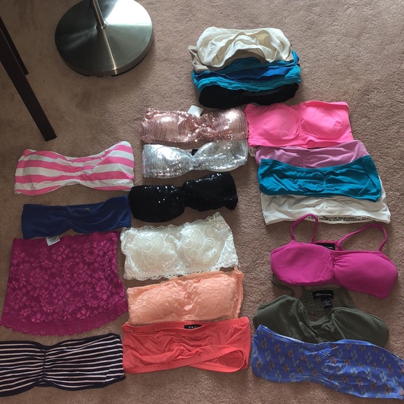 Lot of 23 Bandeaus. Mostly size small - Picture 2 of 7